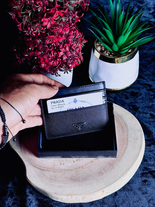 brada Saffiano Card Holder