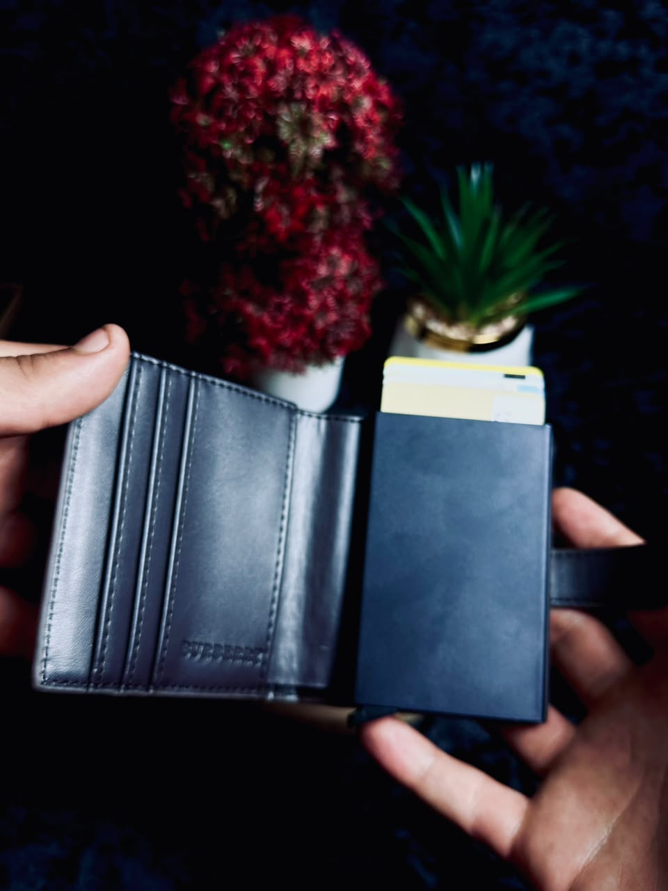 Burberry Vintage Check Card Holder Wallet