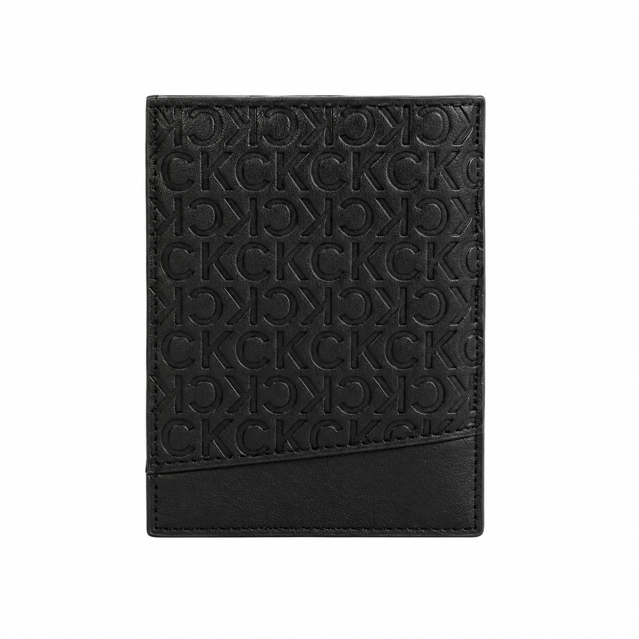 C.K Embossed Monogram Vertical Wallet – Sleek Executive Edition