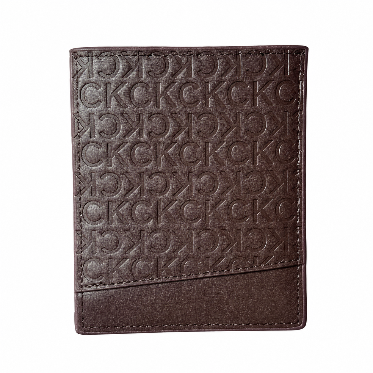 C.K Embossed Monogram Vertical Wallet – Sleek Executive Edition