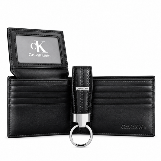C.K Premium Wallet & Keychain Set – Luxury Gift Edition