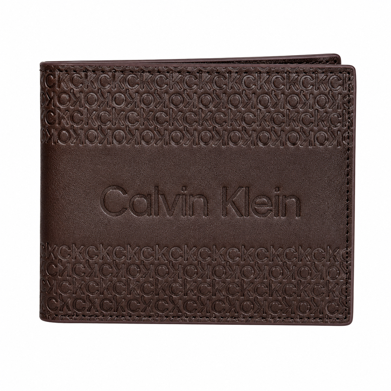 C.K Classic Embossed Bi-Fold Wallet – Signature Monogram Series