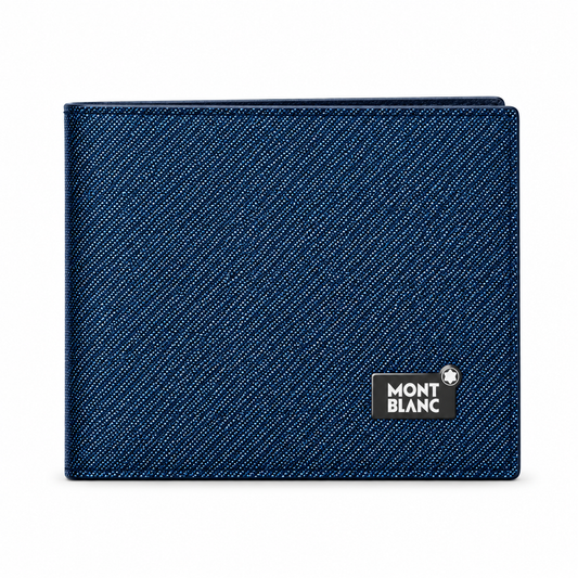 Urban Navy Linen-Texture Wallet – Azure Canvas Edition