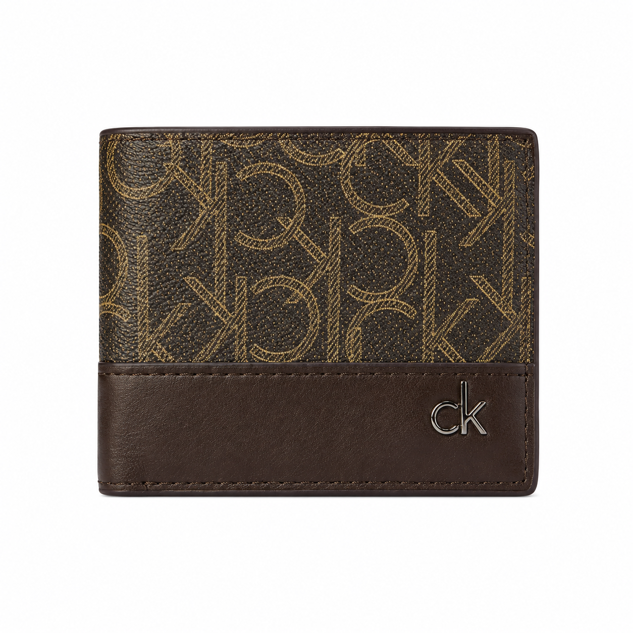 C.K Signature Contrast Wallet – CK Monogram