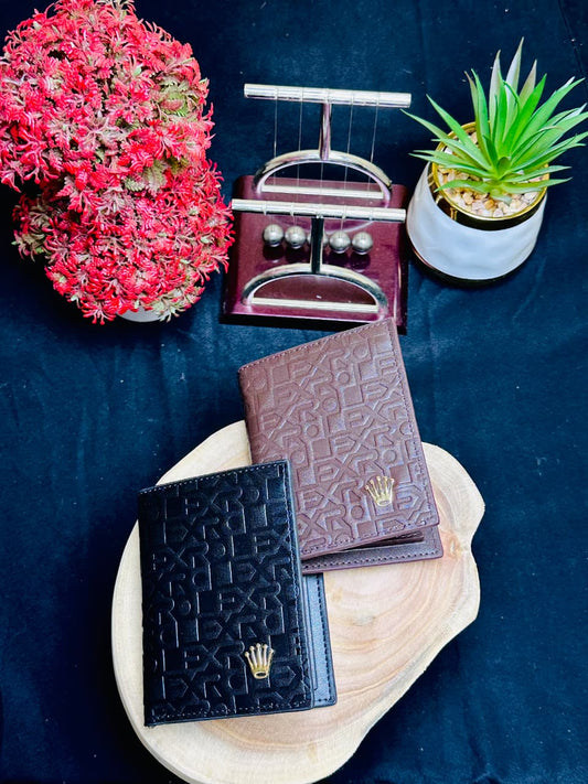 Luxury Vertical Leather Wallet.