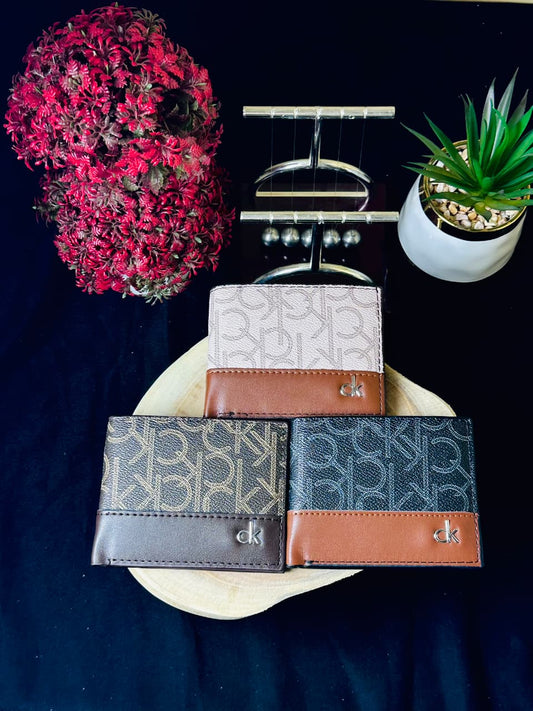 C.K Signature Contrast Wallet – CK Monogram