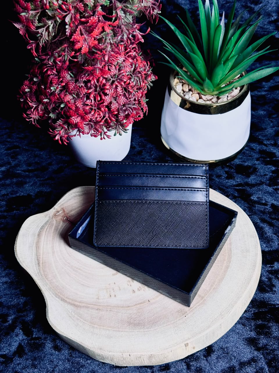 brada Saffiano Card Holder