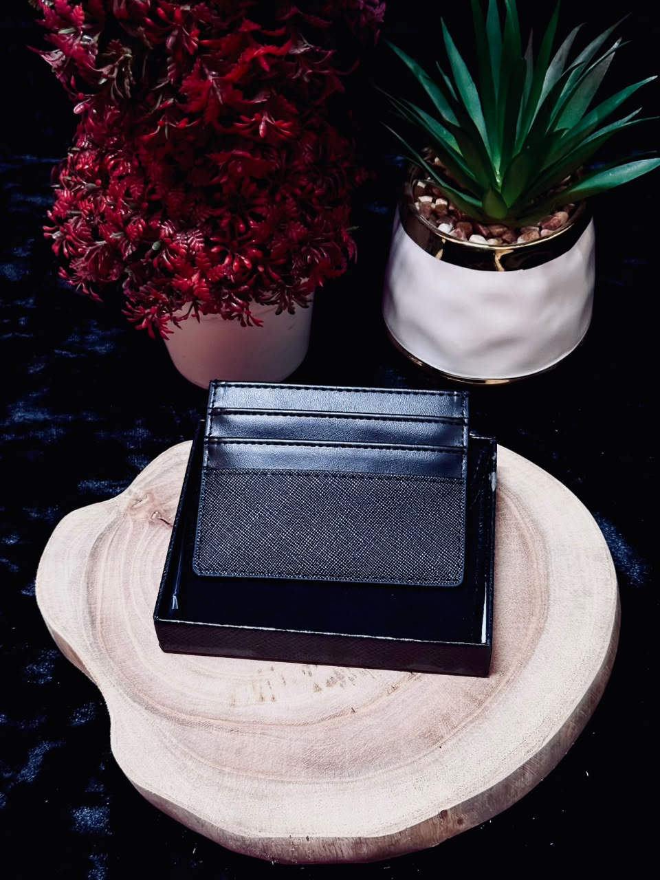 brada Saffiano Card Holder
