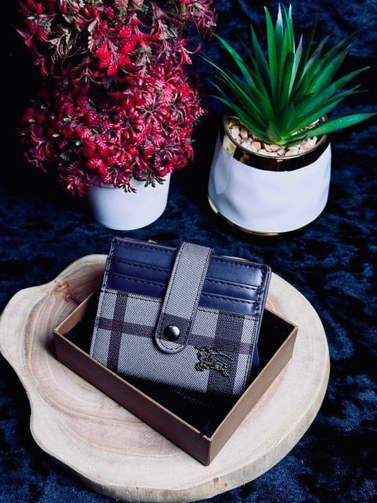 Burberry Vintage Check Card Holder Wallet