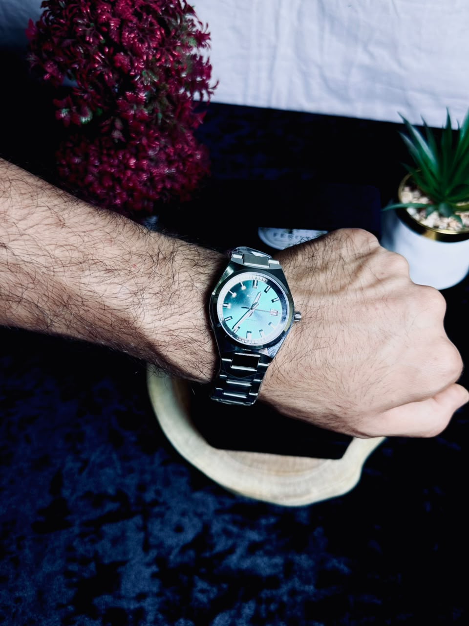 Cassio Edifice Emerald Dial Watch