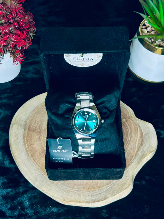 Cassio Edifice Emerald Dial Watch