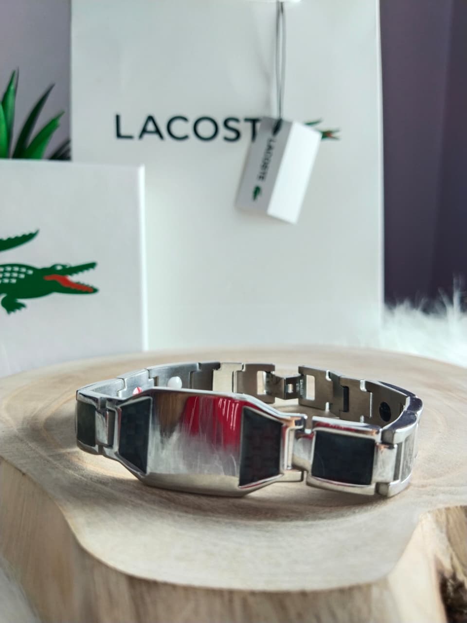 Lacoste Ceramic & Carbon Sport Bracelet