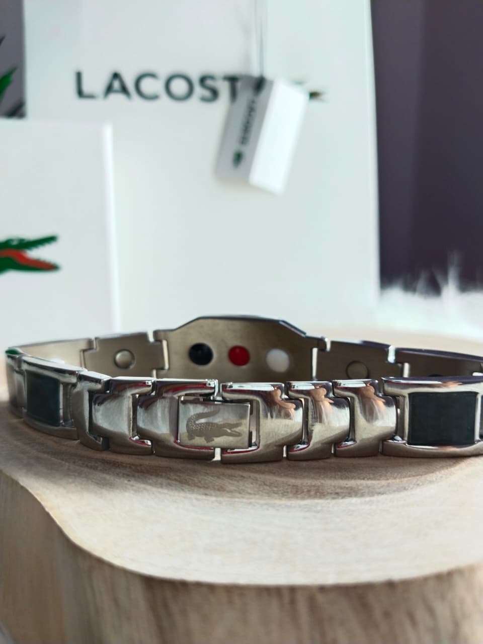 Lacoste Ceramic & Carbon Sport Bracelet