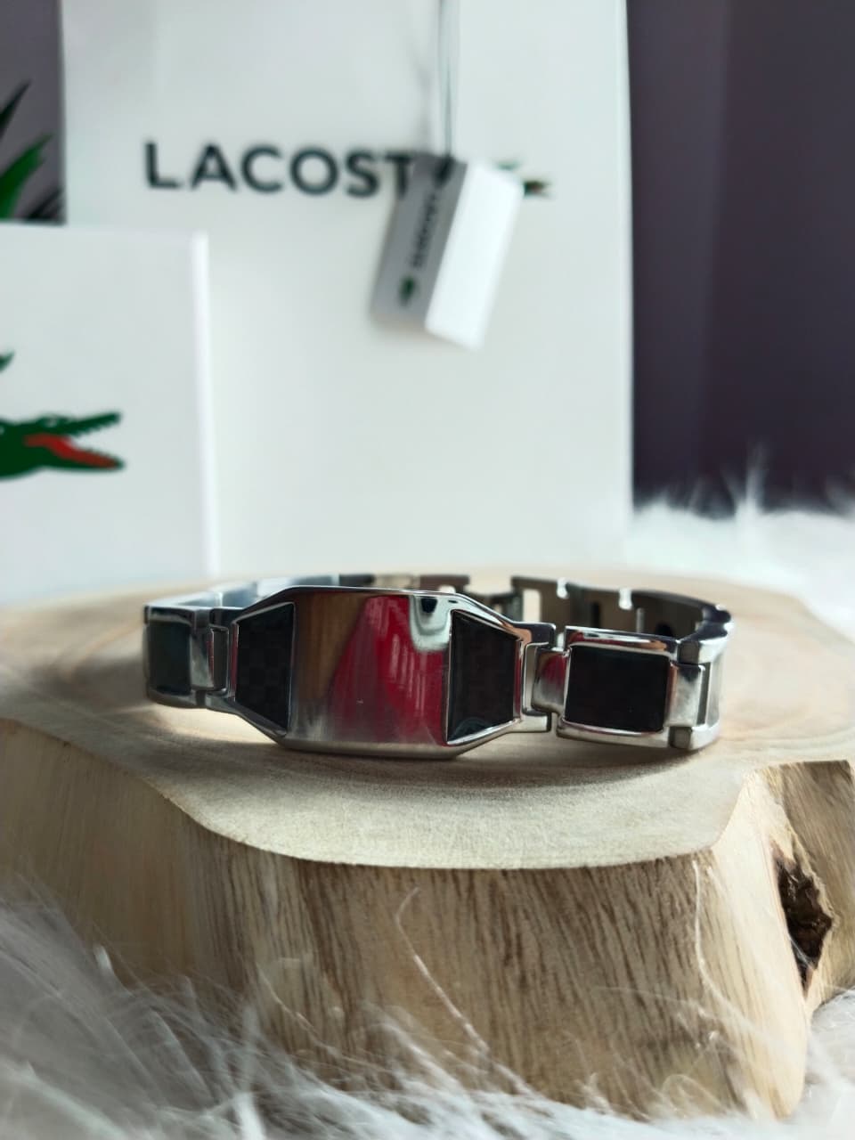 Lacoste Ceramic & Carbon Sport Bracelet