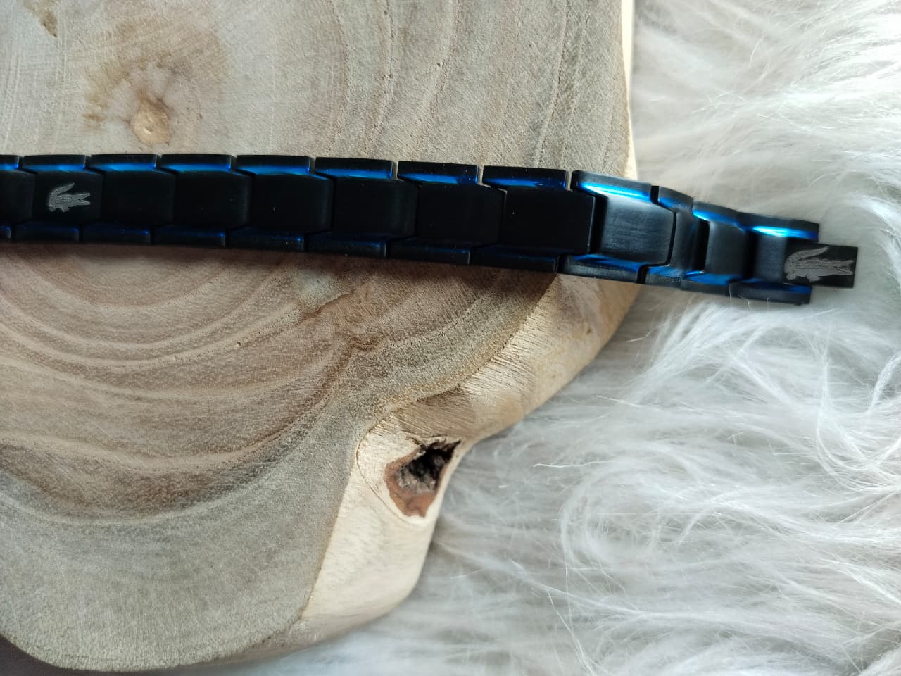 Lacoste Metallic-Edge Magnetic Bracelet