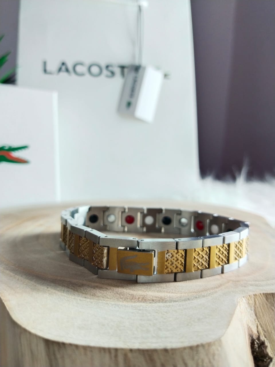 Lacoste Premium Stainless Steel Magnetic Bracelet