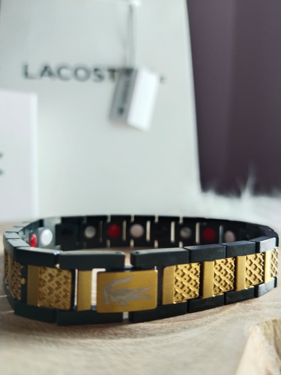 Lacoste Premium Stainless Steel Magnetic Bracelet