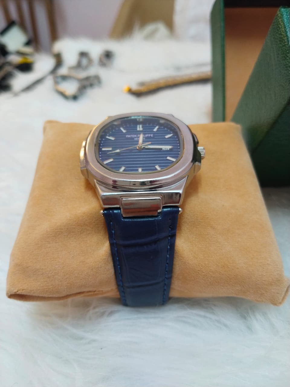 Patek Philippe  – Blue Leather Strap