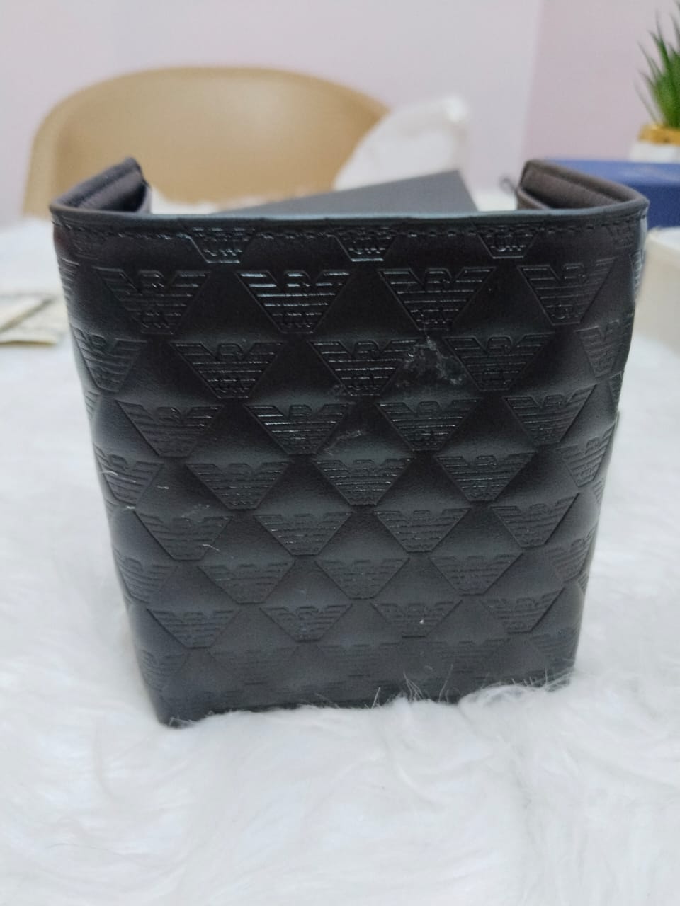 Armani Executive Leather Wallet with Aluminum Card Holder