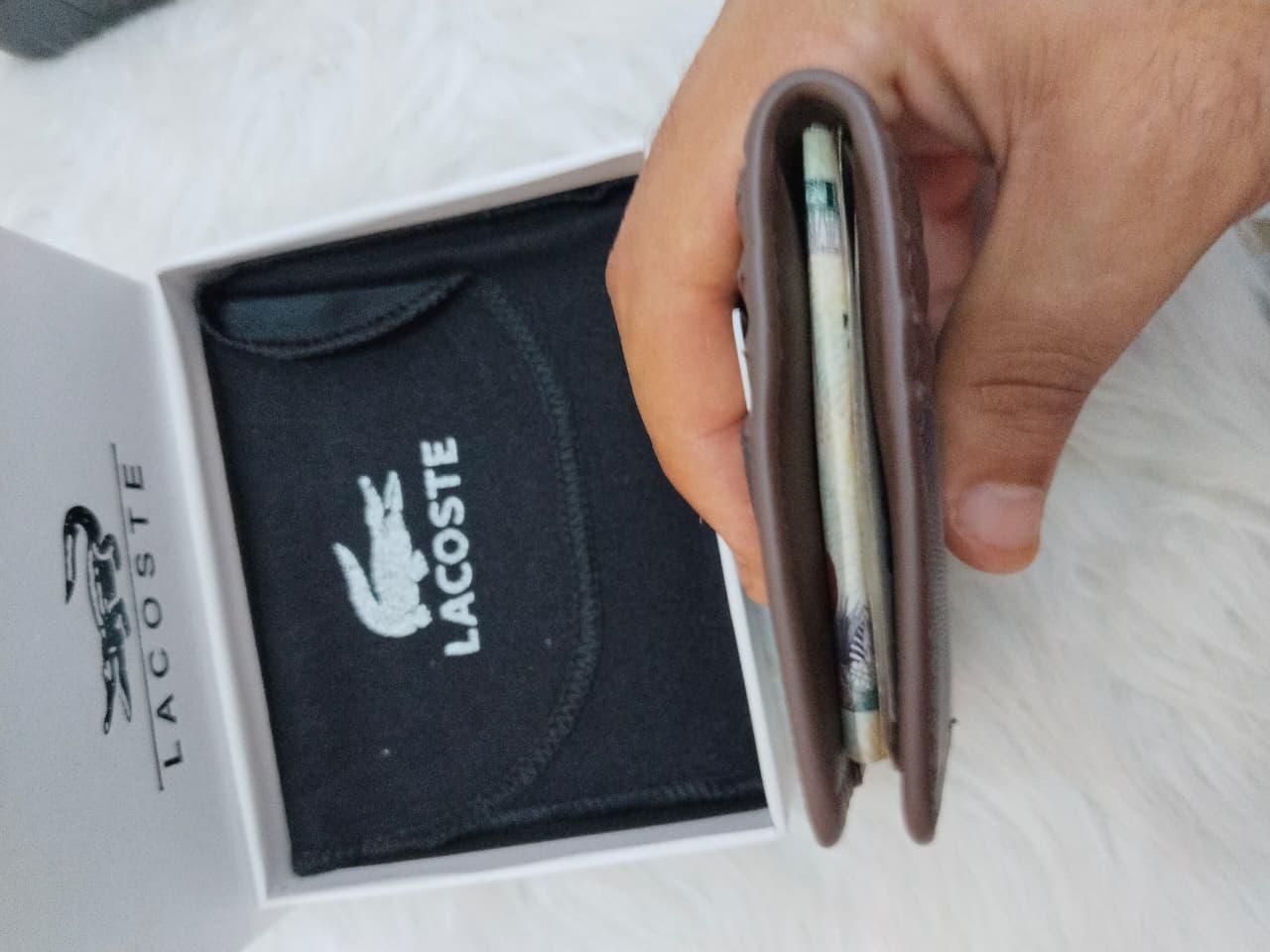 Lacoste Men's Two-Tone Bifold Wallet