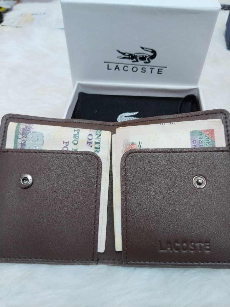 Lacoste Men's Two-Tone Bifold Wallet