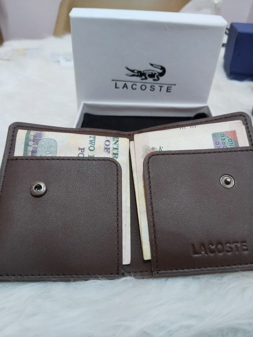Lacoste Men's Two-Tone Bifold Wallet