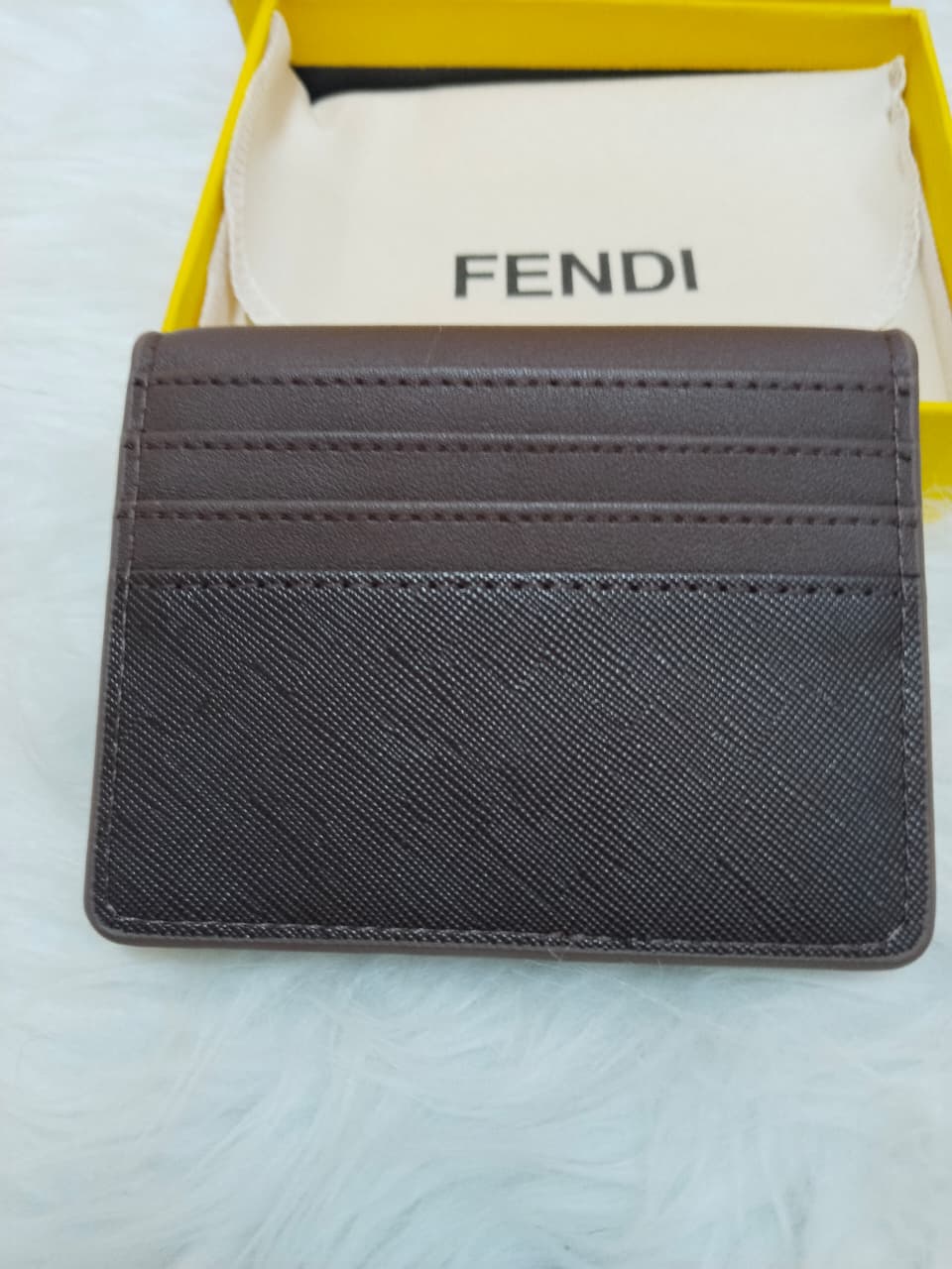 Fendi Men's Monster Eyes Card Holder Wallet