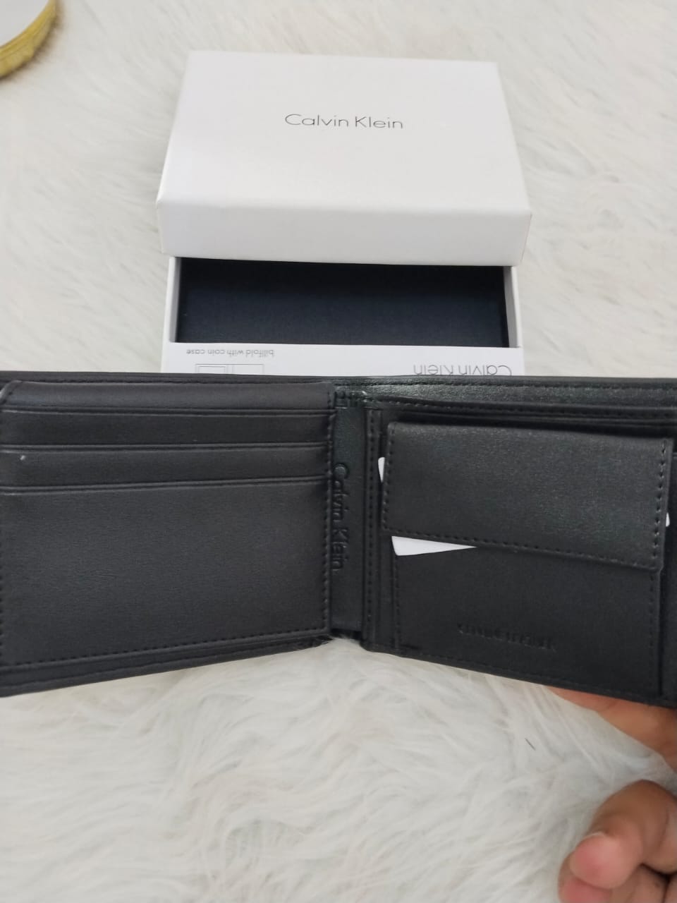 Calvin Klein Premium Leather Wallet – Classic Bifold Wallet