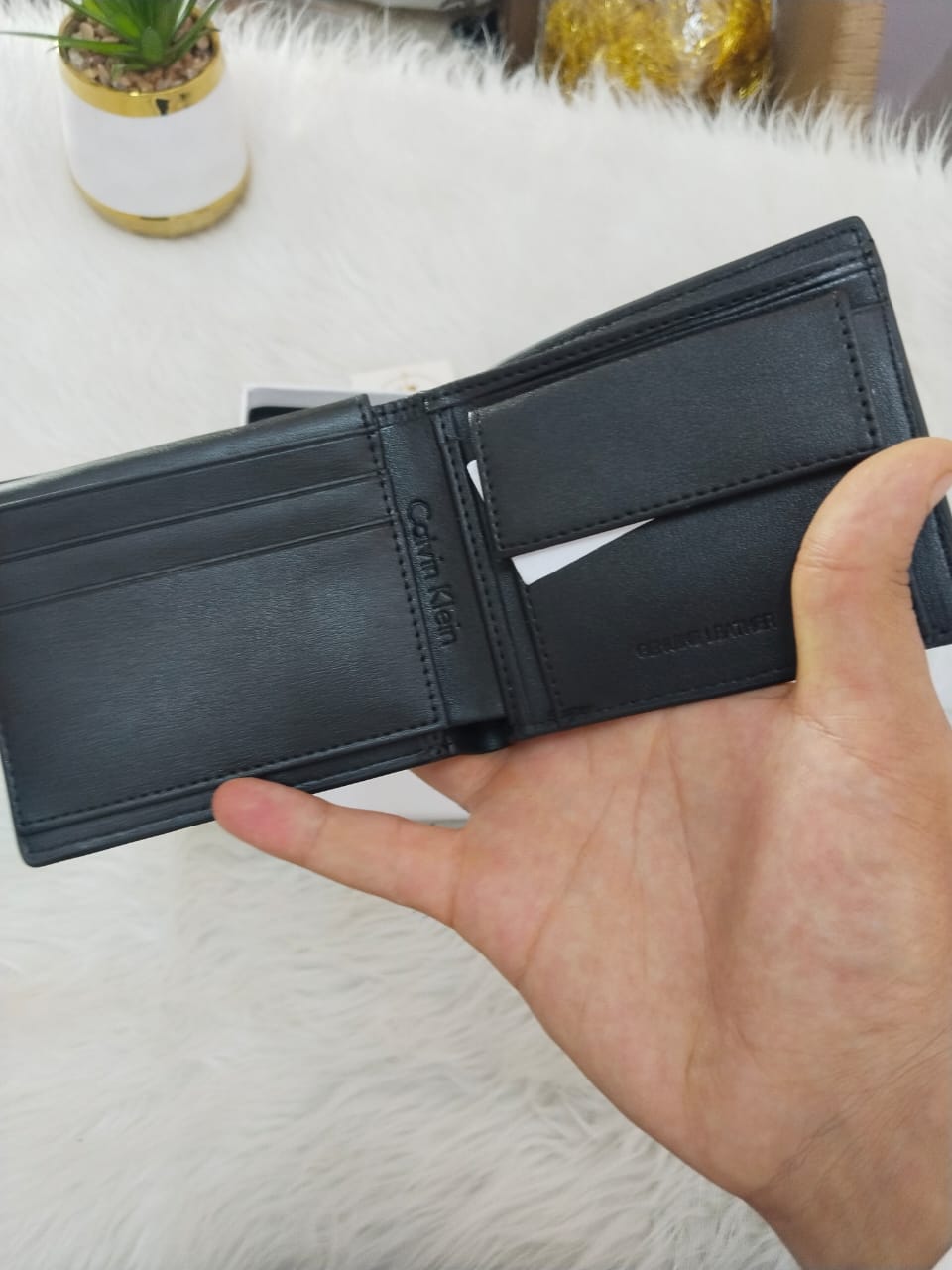 Calvin Klein Premium Leather Wallet – Classic Bifold Wallet