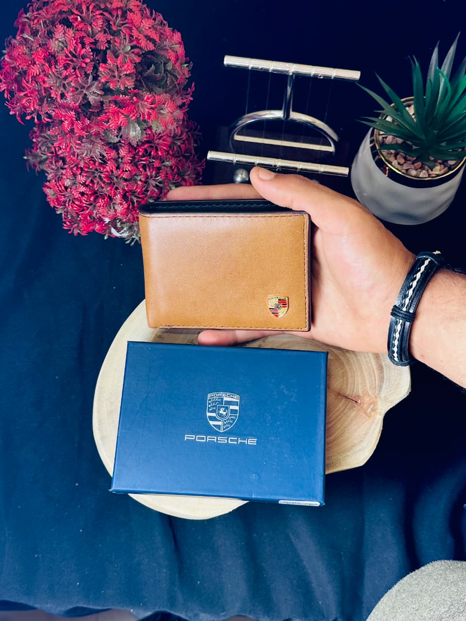 Signature Leather Wallet – Classic Shield Edition
