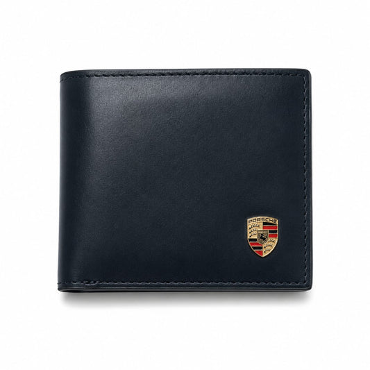 Signature Leather Wallet – Classic Shield Edition
