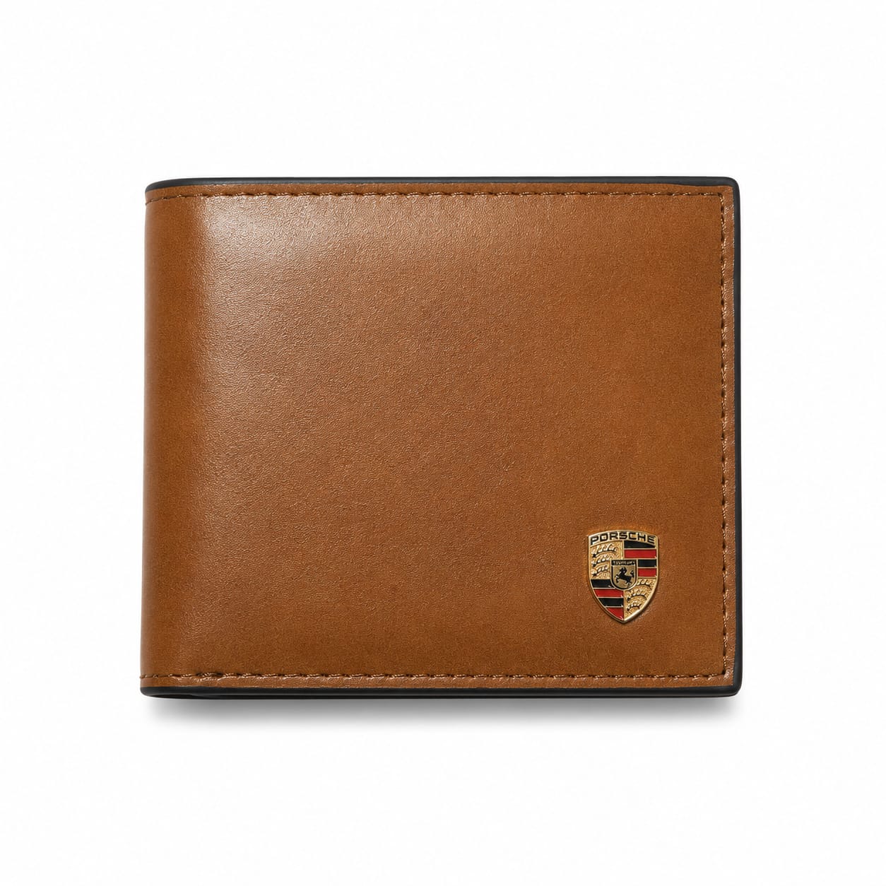 Signature Leather Wallet – Classic Shield Edition