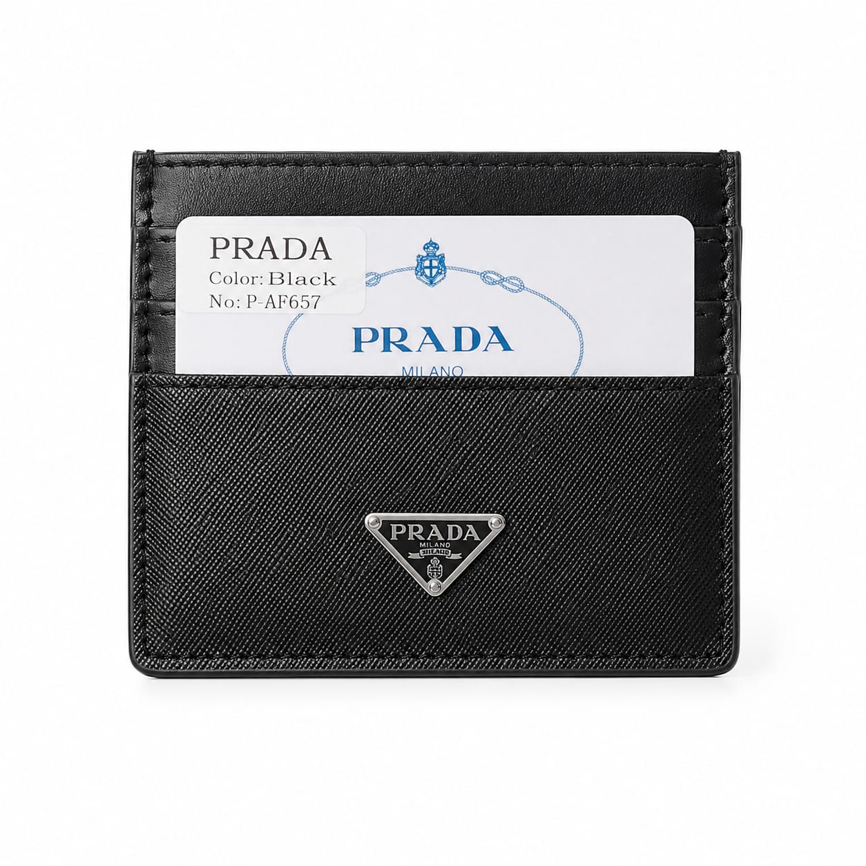 brada Saffiano Card Holder