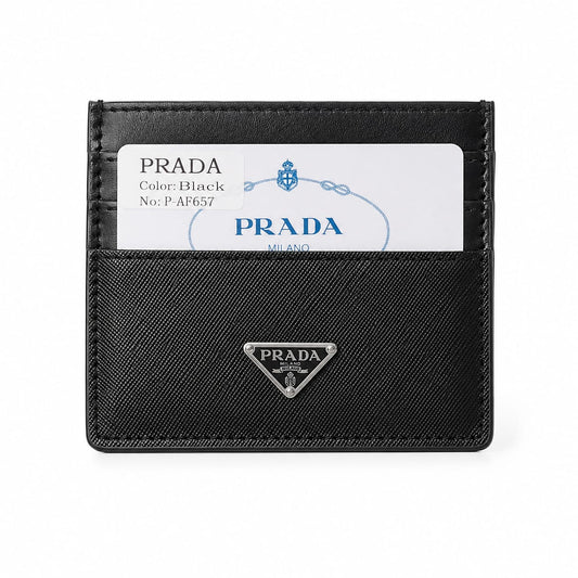 brada Saffiano Card Holder