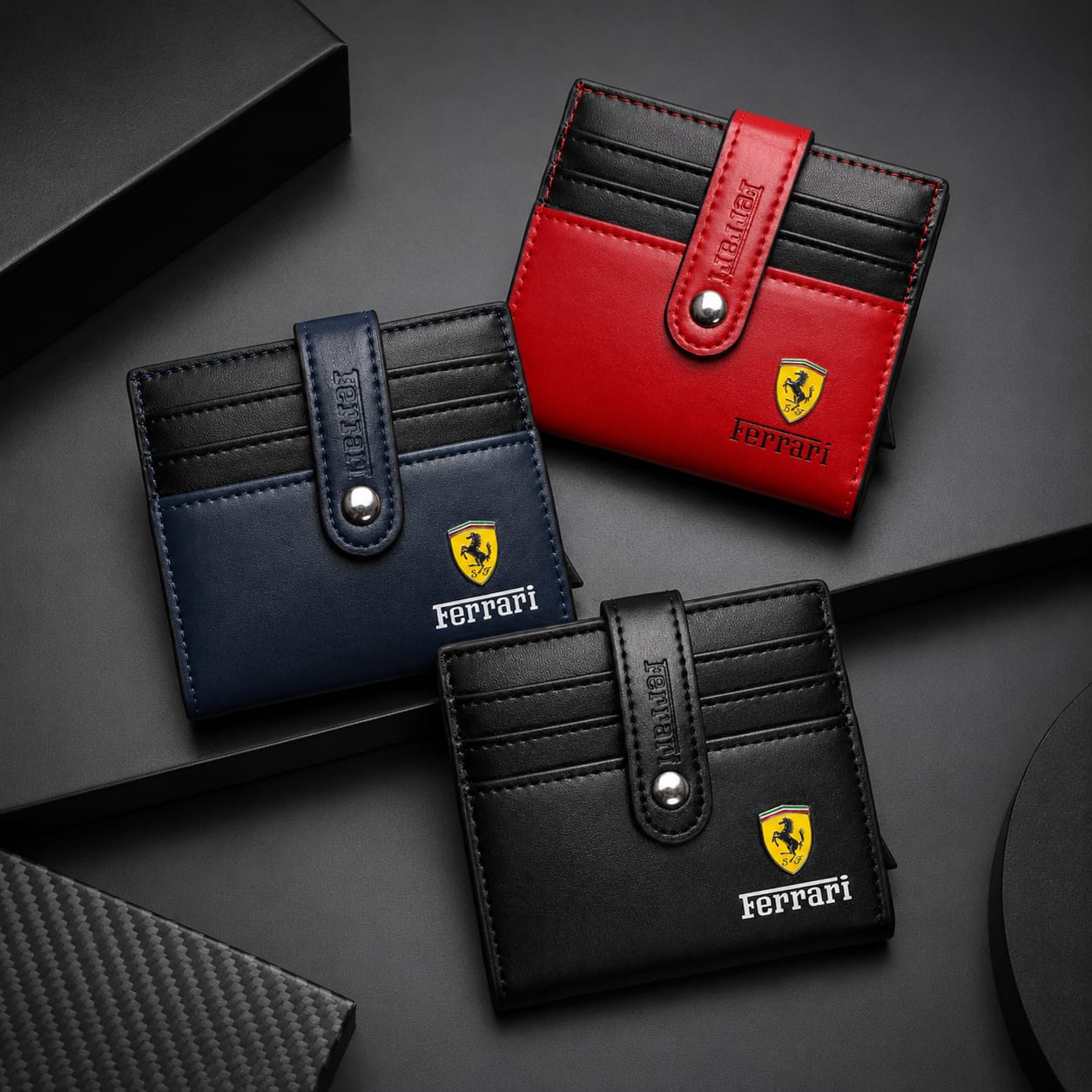 2-in-1 Smart Ejector Wallet – Scuderia Racing Edition