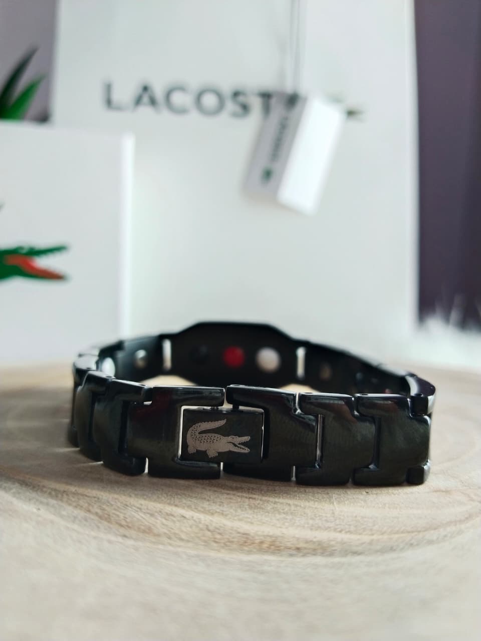 Lacoste Ceramic & Carbon Sport Bracelet