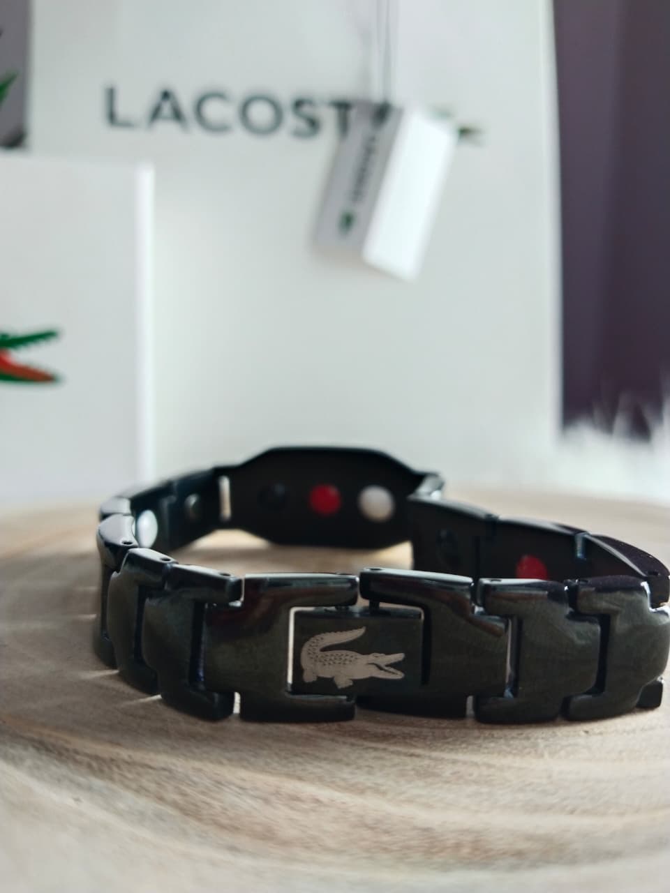 Lacoste Ceramic & Carbon Sport Bracelet